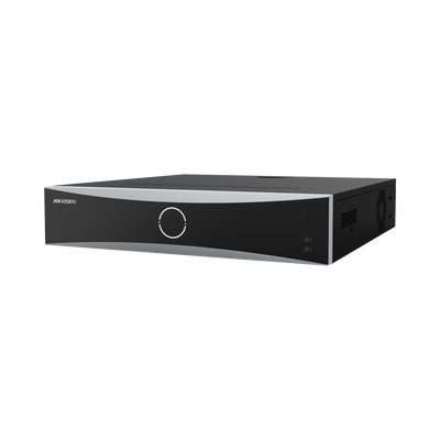 [221113] NVR 12 Megapixel (4K) / 32 Canales IP / Reconocimiento Facial / AcuSense (Evita Falsas Alarmas) / 8 Bahías de Disco Duro /  2 HDMI en 4K / Alarmas I/O