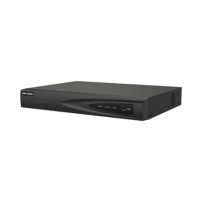 NVR 8 Megapixel (4K) (Compatible con Cámaras ACUSENSE) / 8 canales IP / 8 Puertos PoE+ / 1 Bahía de Disco Duro / Salida de Vídeo en 4K / 300 Metros PoE Modo Extendido