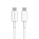 Cable USB-C a USB-C / 1 Metro / Ideal para Celulares Android / Carga Rápida 3 Amp / Carga y Sincronización de Datos / 480 Mbps / 60 Watts