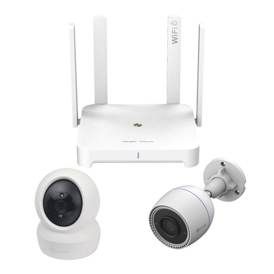 [216363] Kit de Cámaras Wi-Fi con Router / Incluye 1 Cámara C6N / 1 Cámara CS-C3TN / 1 Router RGEW1800GXPRO