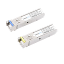 Transceptores Bidireccionales SFP (Mini-Gbic) / Monomodo / 1.25 Gbps de velocidad / Conector LC / Hasta 40 km de Distancia / 2 Piezas