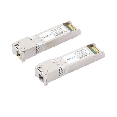 [215302] Transceptores Bidireccionales SFP+ (Mini-Gbic) / Monomodo / 10 Gbps de velocidad / Conector LC / Hasta 100 km de Distancia / 2 Piezas
