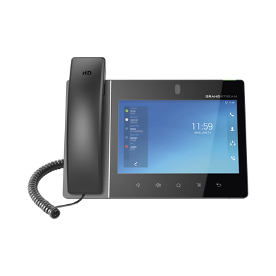 [217491] Teléfono IP Android 11, 16 líneas SIP con 16 cuentas, pantalla táctil  8", puertos Gigabit, Wi-Fi, Bluetooth, PoE, codec Opus, IPV4/IPV6 con gestión en la nube GDMS
