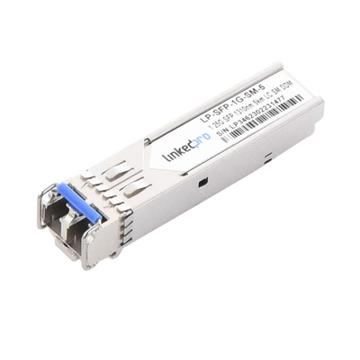 [215102] Transceptor SFP (Mini-Gbic) / Monomodo / 1.25 Gbps de velocidad / Conectores LC Dúplex / Hasta 5 km de Distancia