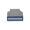 Distribuidor de Fibra Óptica Para Riel Din, 12 acopladores LC/UPC Duplex Monomodo con Charola de Empalme