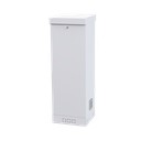 Gabinete para Piso, Capacidad, 31 Unidades de Rack, 553mm de Ancho, 1730mm de Profundidad, Doble puerta y Postes frontales e intermedios ajustables, Color Blanco