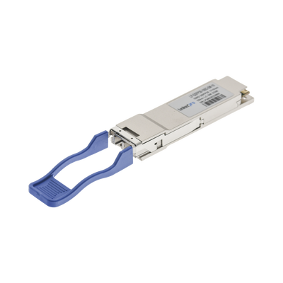 [213585] Transceptor QSFP28 (Mini-Gbic) / Monomodo / 100 Gbps de velocidad / Conectores LC Dúplex / Hasta 10 km de Distancia