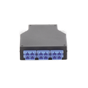 Distribuidor de Fibra óptica para Riel Din, 6 Acopladores SC/UPC Duplex Monomodo con Charola de Empalme