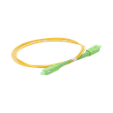 Jumper de Fibra Óptica Monomodo SC/APC-SC/UPC Simplex de 1 metro, 2mm