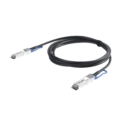 Cable DAC QSFP28 de 100 Gbps a 100 Gbps (Longitud: 1 metro) 