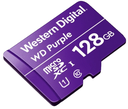 WESTERN WDD128G1P0C- Memoria de 128GB Micro SDXC/ Linea Purple/ Clase 10 U1/ Lectura 50MB/ Escritura 40MB/ Especializada para Videovigilancia #VIVA