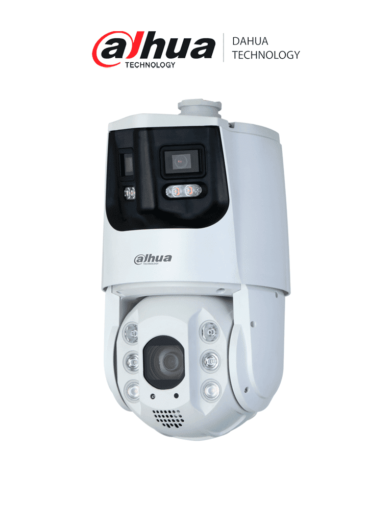 DAHUA DH-SDT6C432-4P-GB-APV-0280  Cámara PTZ  IP/ 4 Megapixeles/ 180°/ Iluminadores Duales Inteligentes/ 32X/ Starlight/ IR hasta 200 m/ X-Spans/ Auto-tracking/ Protección Perimetral/ Detección Facial/ IP66/ Disuasión Activa/ Sirena y Estrobo/#LoNuevo #MV