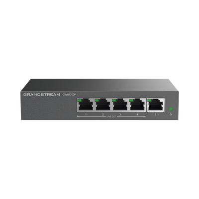 [217532] Switch PoE+ Gigabit No Administrable / 5 puertos 10/100/1000 Mbps / 4 puertos PoE+ / hasta 60W