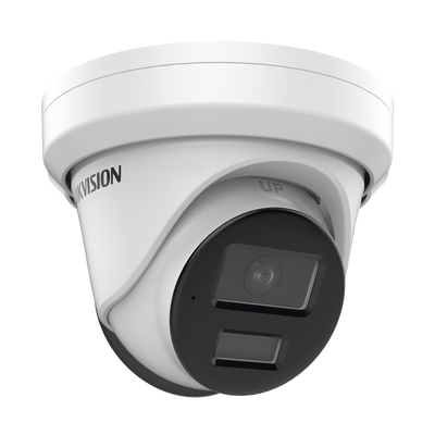 Turret IP 4 Megapixel / Lente 2.8 mm / 40 mts IR / Exterior IP67 / ACUSENSE / DARKFIGHTER / Audio y Alarma I/O / PoE / Captura Facial / ONVIF / Micro SD