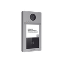 Videoportero IP 2 Megapixel / Llamada y Apertura Remota desde App Hik-Connect / PoE / Exterior IP65 + Antivandalico IK08 / 1 Departamento / Apertura con Tarjeta / Soporta 2 Puertas y hasta 6 Monitores