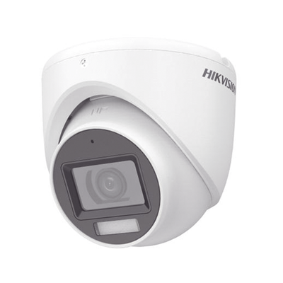 [217236] [Dual Light + ColorVu] Turret TURBOHD 3K (5 Megapixel) / Lente 2.8 mm / 30 mts IR + 20 mts Luz Blanca / Gran Angular 104.9° / Exterior IP67 / Micrófono Integrado / dWDR / 4 Tecnologías / Metal