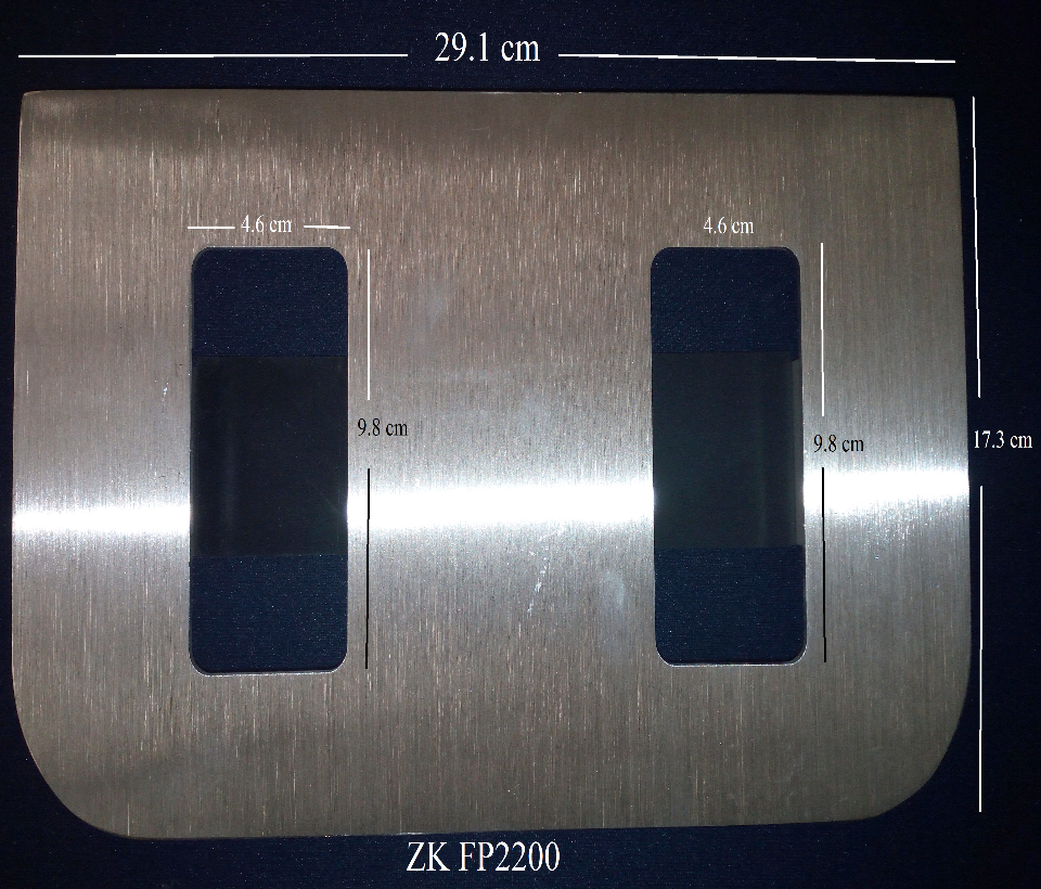 ZKTECO FP2200 - Accesorio para Montaje de Lectoras/ Compatible con Lectora FR1200 u otros/ Para Torniquete Modelo TS2200