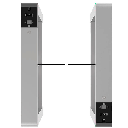 ZKTECO MARSB1000 - Barrera Peatonal Tipo Swing Torniquete Bidireccional / Motor Brushless / Acero SUS304 / 110V / 25 x Min / Carril 65 cm / Exterior Protegido / 5 millones de Ciclos / No cuenta con Lectores y Panel