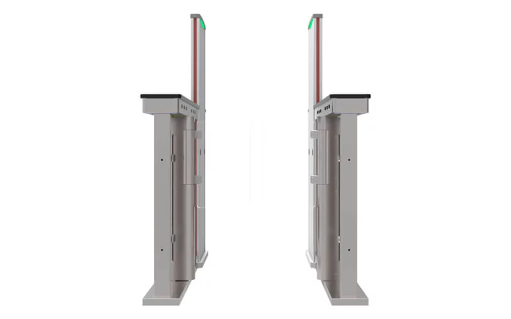 ZKTECO MST150 PRO - Barrera Peatonal Abatible con Detector de Metales Integrado/ 