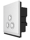 WULIAN SWITCH3 - Apagador Inteligente de Formato Europeo / cuenta con 3 Botones L para controlar 3 lamparas/ Capacidad de 10 Amp /  Protocolo Zigbee 