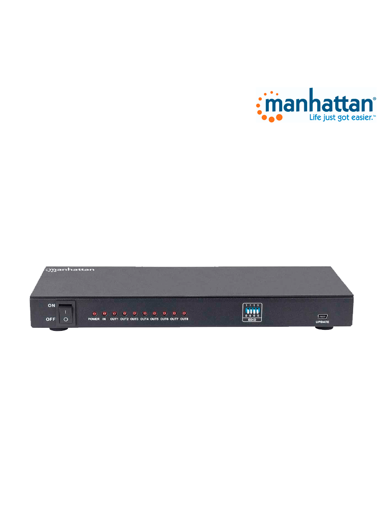 MANHATTAN 207560 - Video Splitter / HDMI / 4k@30Hz / 1 in:8 out