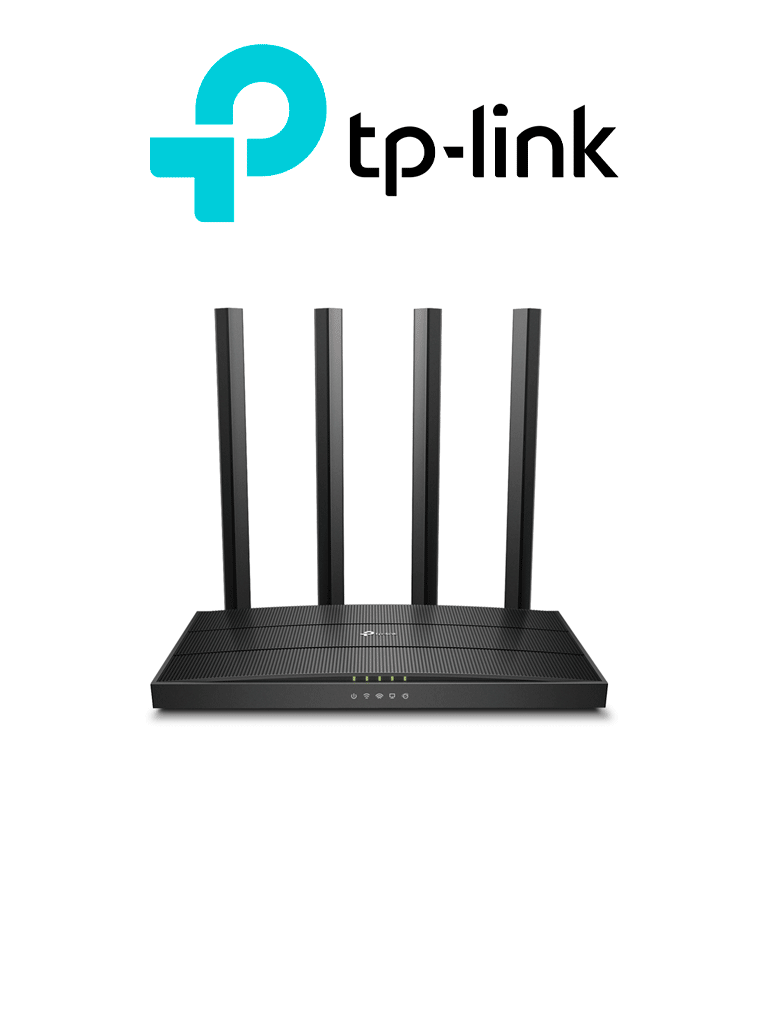 TP-LINK Archer C80 -  Ruteador WiFi AC 1900Mbps con 1 puerto WAN RJ45 Gigabit Ethernet, 4 puertos LAN RJ45 Gigabit Ethernet, MU-MIMO, 4 antenas fijas, en modos de enrutador y punto de acceso, con Beamforming.