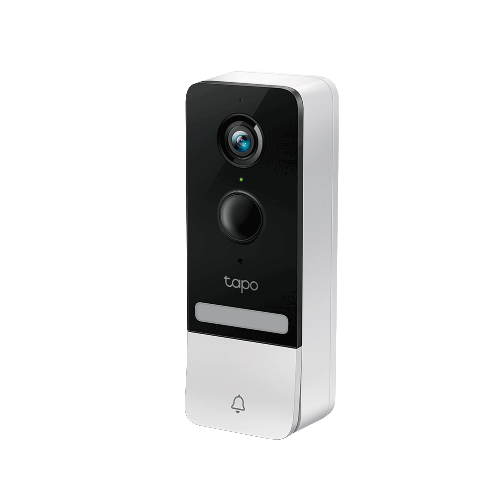 TP-LINK TAPO D230S1 - Videoportero WiFi de 5 MP con visión nocturna, ángulo de visión de 160 grados, batería de larga duración, sonido bidireccional, ranura para Micro SD y grado de protección IP64.