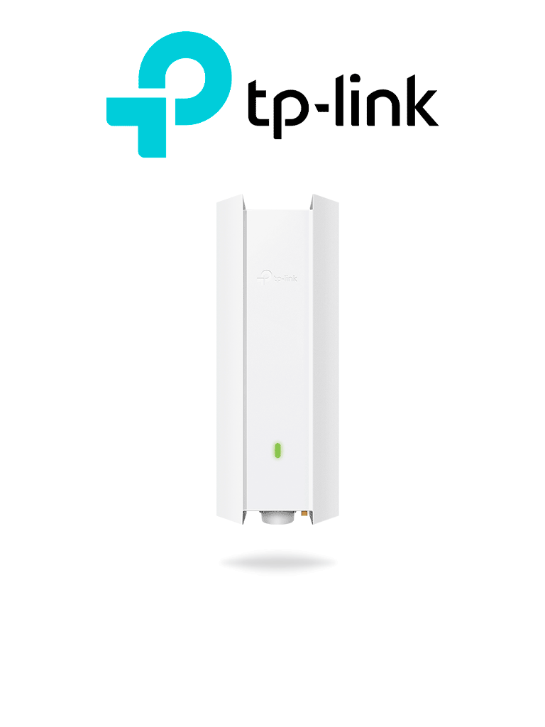 TP-LINK EAP610-OUTDOOR - Punto de Acceso Omada de exterior-interior, Wi-Fi 6 AX1800 MU-MIMO 2x2 con Mesh Omada de alta densidad de usuarios, configuración por controlador o stand-alone para montaje en mástil/pared y alimentación PoE+.