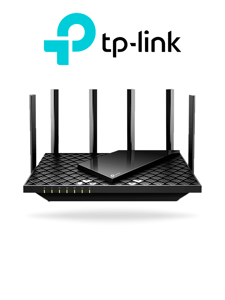 TP-LINK Archer AX73 - Ruteador WiFi 6 AX de 5400 Mbps con 1 puerto WAN RJ45 Gigabit Ethernet, 4 puertos LAN RJ45 Gigabit Ethernet, tecnologías MU-MIMO y OFDMA, además 6 antenas con Beamforming.