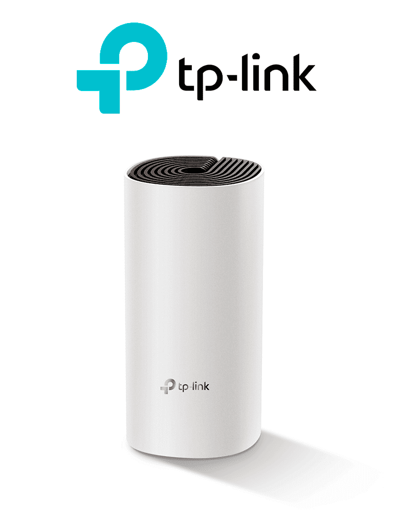 TP-LINK Deco E4(1-pack) - Router inalámbrico mesh para hogar dedoble banda AC 1200, con 2 puertos 10/100 Mbps y compatible con Alexa.