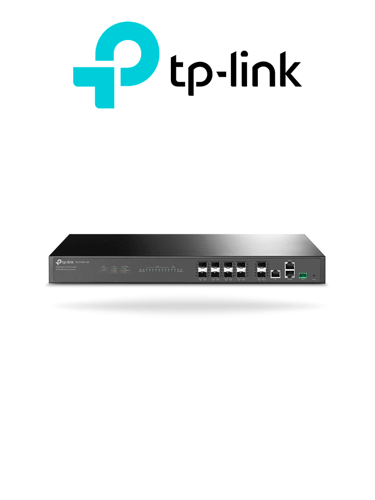 TP-LINK DS-P7001-08 - DeltaStream - OLT de 8 puertos GPON , Conexión de hasta 1,024 ONUs , 1 Puerto Gigabit RJ45 Uplink , 2 Puertos SFP+ Uplink , Fuentes redundantes AC- AC (incluidas) , Administración desde la nube (DPMS)