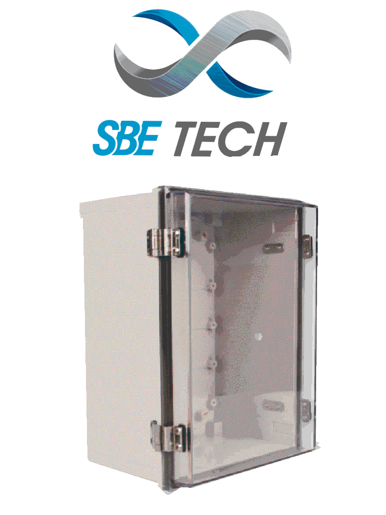 SBETECH TR15015090 - GABINETE DE PLÁSTICO PARA EXTERIORES CON CUBIERTA TRANSPARENTE / 150 Alto x 150 Ancho x 90 Profundo (mm)