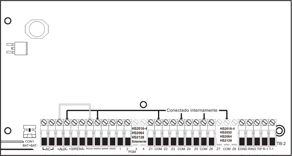 DSC HS2128PCBSPA - SERIE NEO Panel de Alarma 8 / 128 Zonas ( Solo Panel )