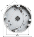 DAHUA PFA138 -Caja de Conexiones compatible con Series HDBW1/ Incluidos HDBW3231/3802E-Z/ HDBW5231/5431/5631/5831E-Z5E, HDB5331E, HDBW5331E, HDBW8242E-Z4FD, HDBW8242E-Z4FR/5231/5431/5631/5831E-ZE
