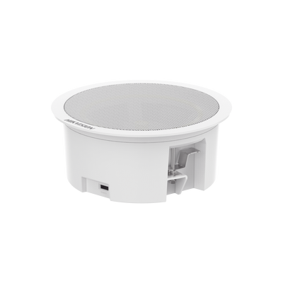 [225487] Altavoz Secundario para Montaje en Plafón / 3 Watts / 8 Ohms / Compatible con Altavoz IP HIKVISION / Uso en Interior