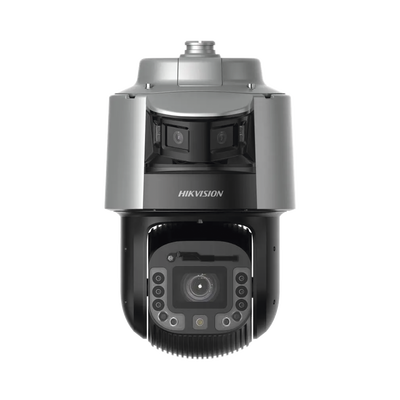 [222244] [TandemVu] Domo PTZ IP 4 Megapixel con Cámara Panoramica 180º de 6 Megapixel / 25X Zoom / 300 mts IR y 30 mts Luz Blanca / IP67 / IK10  / Autoseguimiento / Wiper / Deep learning / Entrada-Salida de Audio y Alarma / Ultra Baja Iluminació
