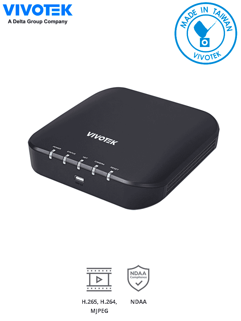 [VIV0160001] VIVOTEK RX9502 - Receptor de video 32 canales, salida HDMI de video y audio, H.265/H.264, 4K, compatible con ONVIF y NDAA