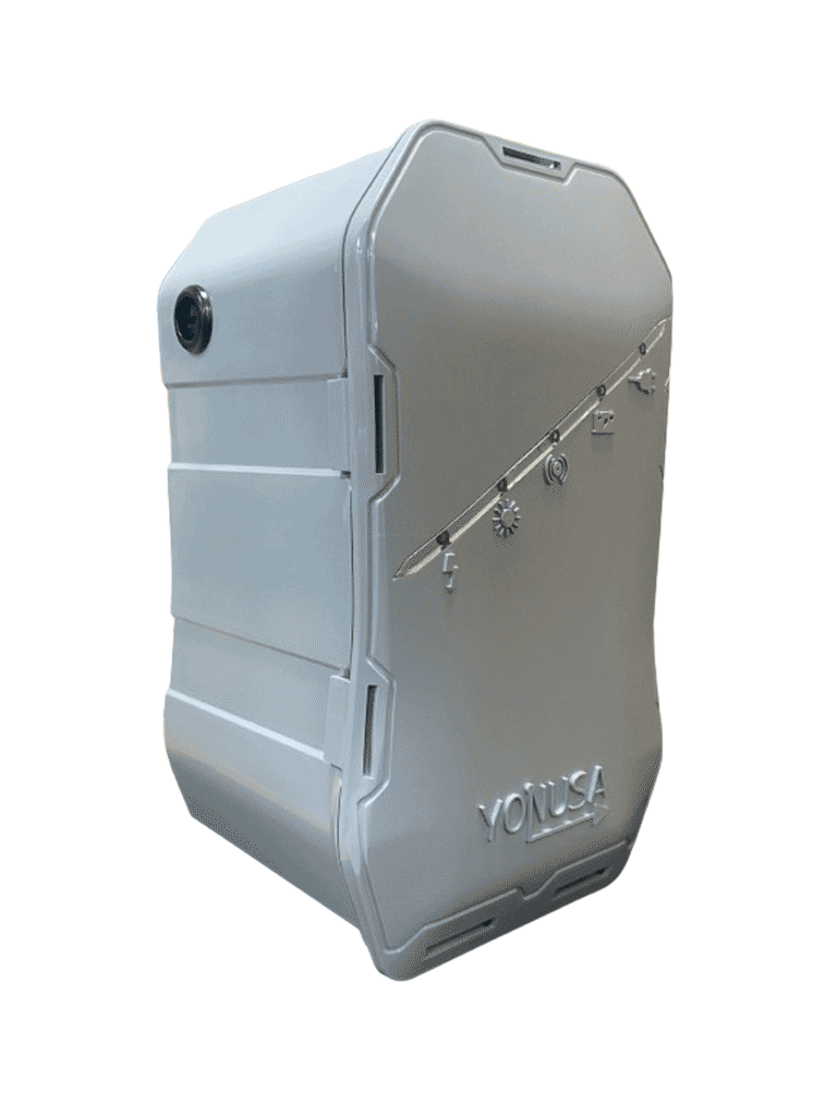 [YON1250022] YONUSA HS - Energizador de nueva generación para solución de cerco eléctrico. Cubre 500 metros lineales o 100 metros en 5 lineas. Incluye control remoto (encendido/apagado)