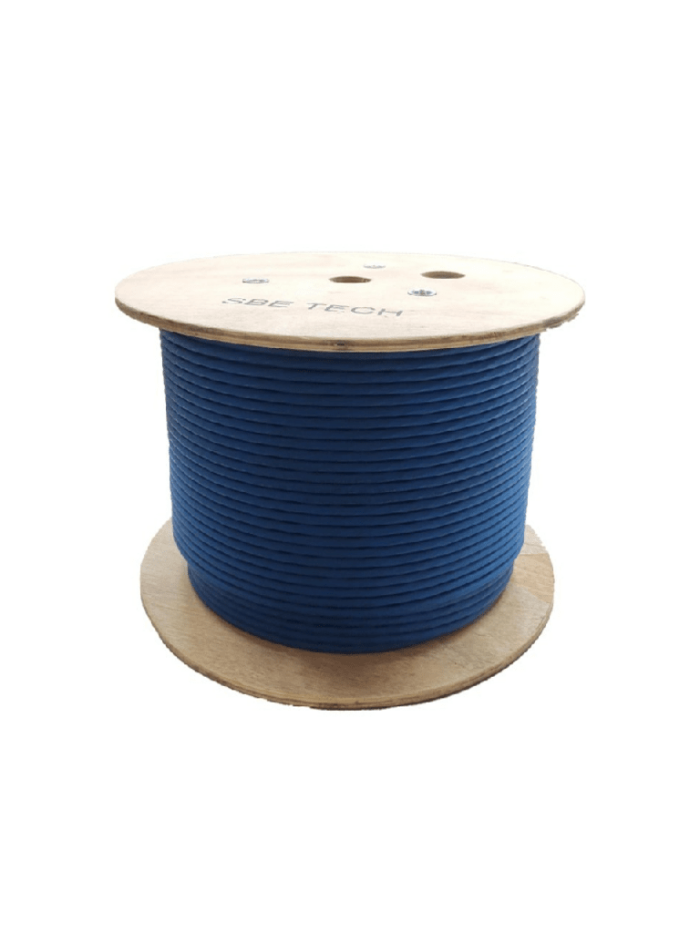 [SBT2640009] SBE TECH SBE-UTPC6A-BL- Bobina de cable F/UTP Cat 6A color azul, 305 metros