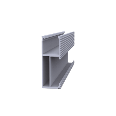 [225917] Riel 8 para montaje de módulos fotovoltaicos de aluminio anodizado de 4050mm.