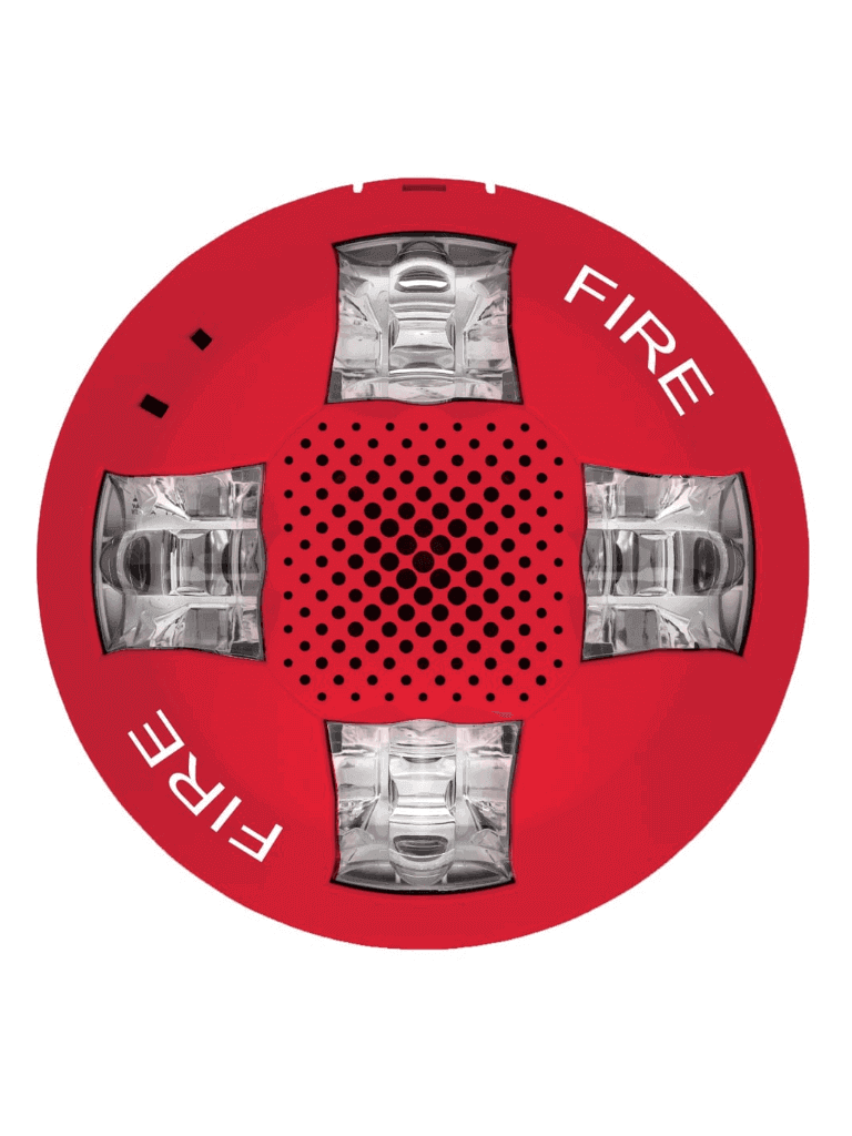 [KID1450002] KIDDE F_EGCAVRF - Sirena Estroboscópica de Techo / 15-115 DC / Roja / Logo FIRE