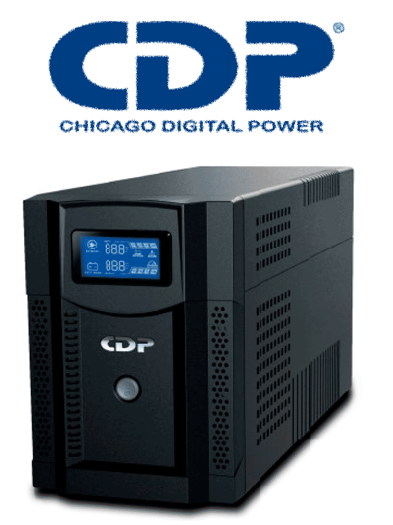 [CDP084026] CDP UPRS2008 - UPS de 2000VA y 1400W con onda senoidal pura, baterías de 12V a 9AH x 2, interfaz de comunicación USB, disponible sobre pedido