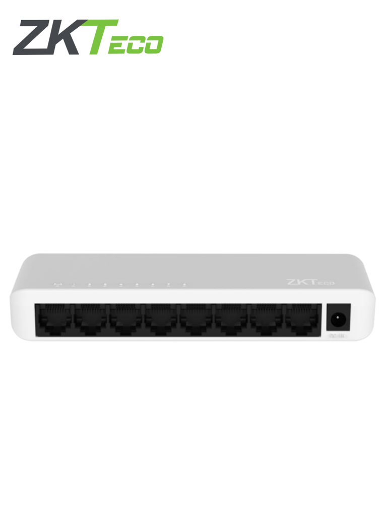 ZKTECO ESE85G- Switch para Escritorio de 8 Puertos / Gigabit Ethernet  /  Diseño Compacto / Auto MDI/MDIX / Indicadores de funcionamiento / Carcasa de Plástico / No Administrable #SwitchZK