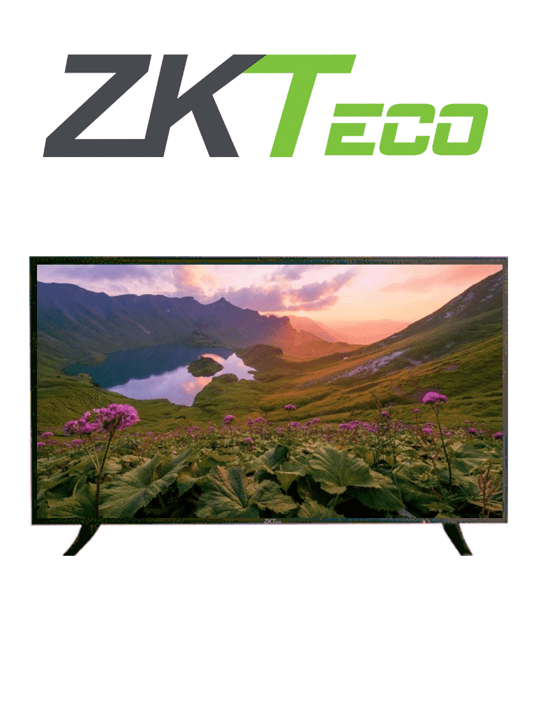 [ZKT0520010] ZKTECO ZD50-4K-Monitor LED UHD de 50 Pulgadas / Resolución 3840 x 2160 / Ángulo de Visión Horizontal 170° / 2 Entradas de Video HDMI y 1 VGA / Tiempo de respuesta 5ms