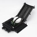 Caja de Distribución de Fibra Óptica para 24 Empalmes con 16 Acopladores SC/APC. Enterrado Directo, IP68, Splitter 1x16 Incluido con Conectores SC/APC