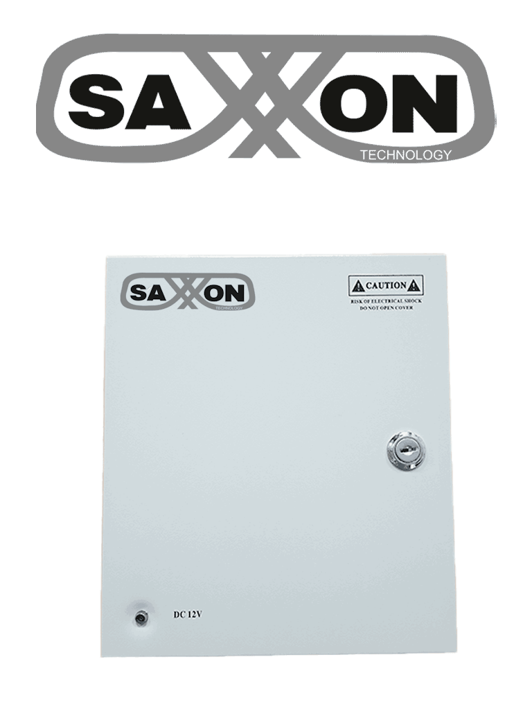 SAXXON SX5A9CH - Fuente de Poder Profesional 12 VCD / 9 Canales / 0.6 Amperes por Canal / Protección contra Sobrecargas / Led Indicador de Funcionamiento