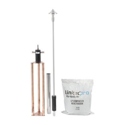 Punta Pararrayo con Punta de Aluminio y 50 M de Diámetro de Protección