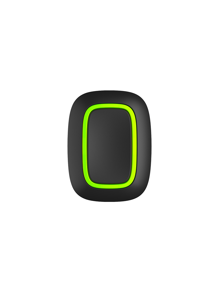 AJAX  Button B - Botón  inteligente  multifuncional.    Botón de pánico / Control de dispositivos de automatización / Silenciar alarmas de detectores de incendios. Color Negro (28202.26.BL3)