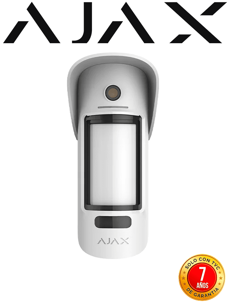 AJAX MotionCam Outdoor - Detector de movimiento para exteriores inalámbrico con cámara para verificar alarmas