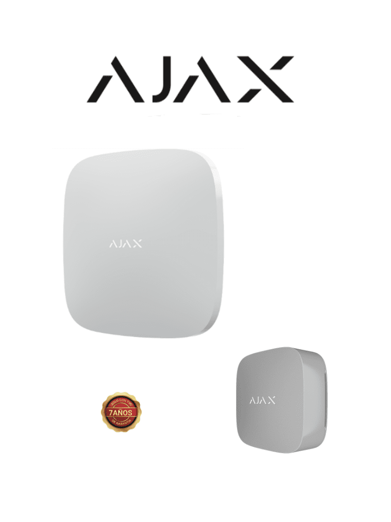 [AJX2480016] AJAX KIT BASIC LIFE - Panel de alarma Hub2 conexión ETHERNET APP “AJAX PRO” iOS y Android ,+ Monitor inteligente de la calidad del aire Ajax LifeQuality . Color Blanco #CONEXION